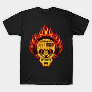 DJ Fire Sugar Skull T-Shirt